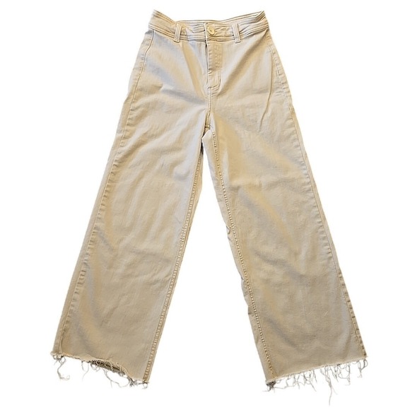 Oat New York Denim - OAT New York Cream Stretch Twill Womens Pants Size 6/28 (27x27) Style P0004-SJTJ